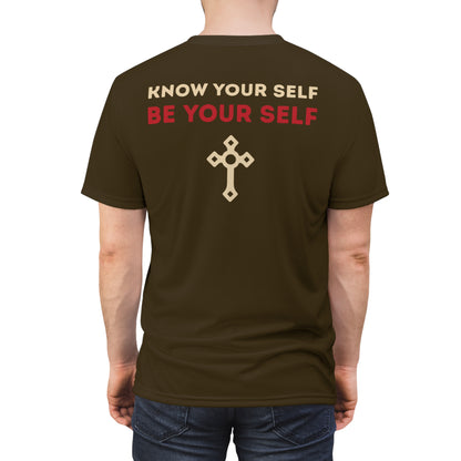 "Know Your Self", Unisex T-shirt (Ashgold)