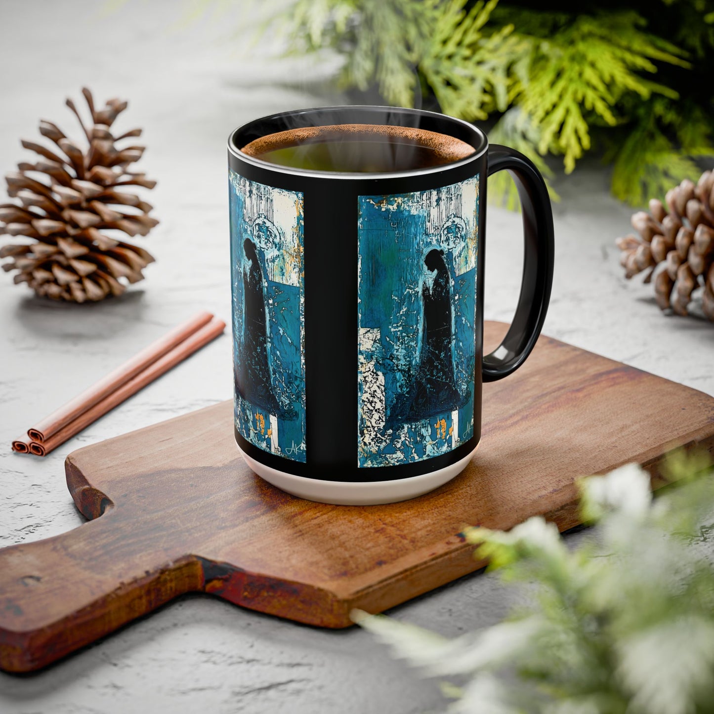 "Behold the Handmaid - Luke 1:38", Colorful Mugs (11oz, 15oz)