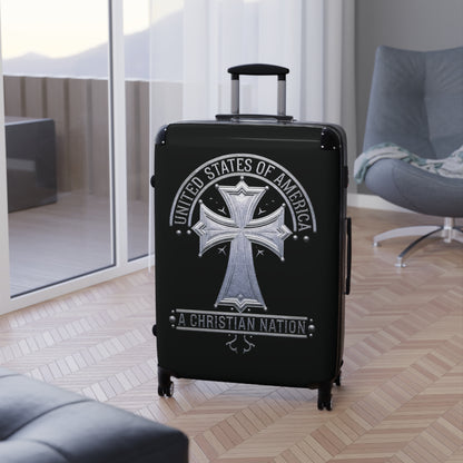 "USA - A Christian Nation" #02 Suitcases (Black)