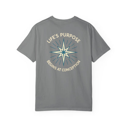 "Life's Purpose Begins at Conception #01", Unisex T-shirt