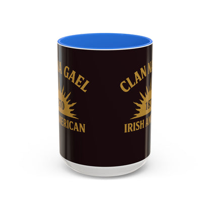 "Clan na Gael - Irish American", Colorful Mugs (11oz, 15oz) (Seal Brown)