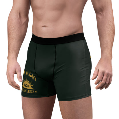 "Clan na Gael - Irish American", Men's Boxer Briefs (Túath Green)