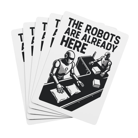 "The Robots Are Already Here", Cultural Playing Cards (Linen White)