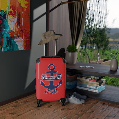 "USN Anchor", Suitcase (Spring Cherry Red)