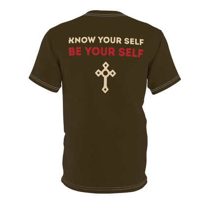 "Know Your Self", Unisex T-shirt (Ashgold)