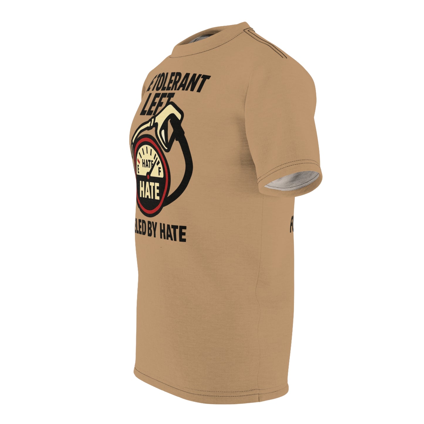 "The Tolerant Left", Unisex T-shirt (Camel Brown)