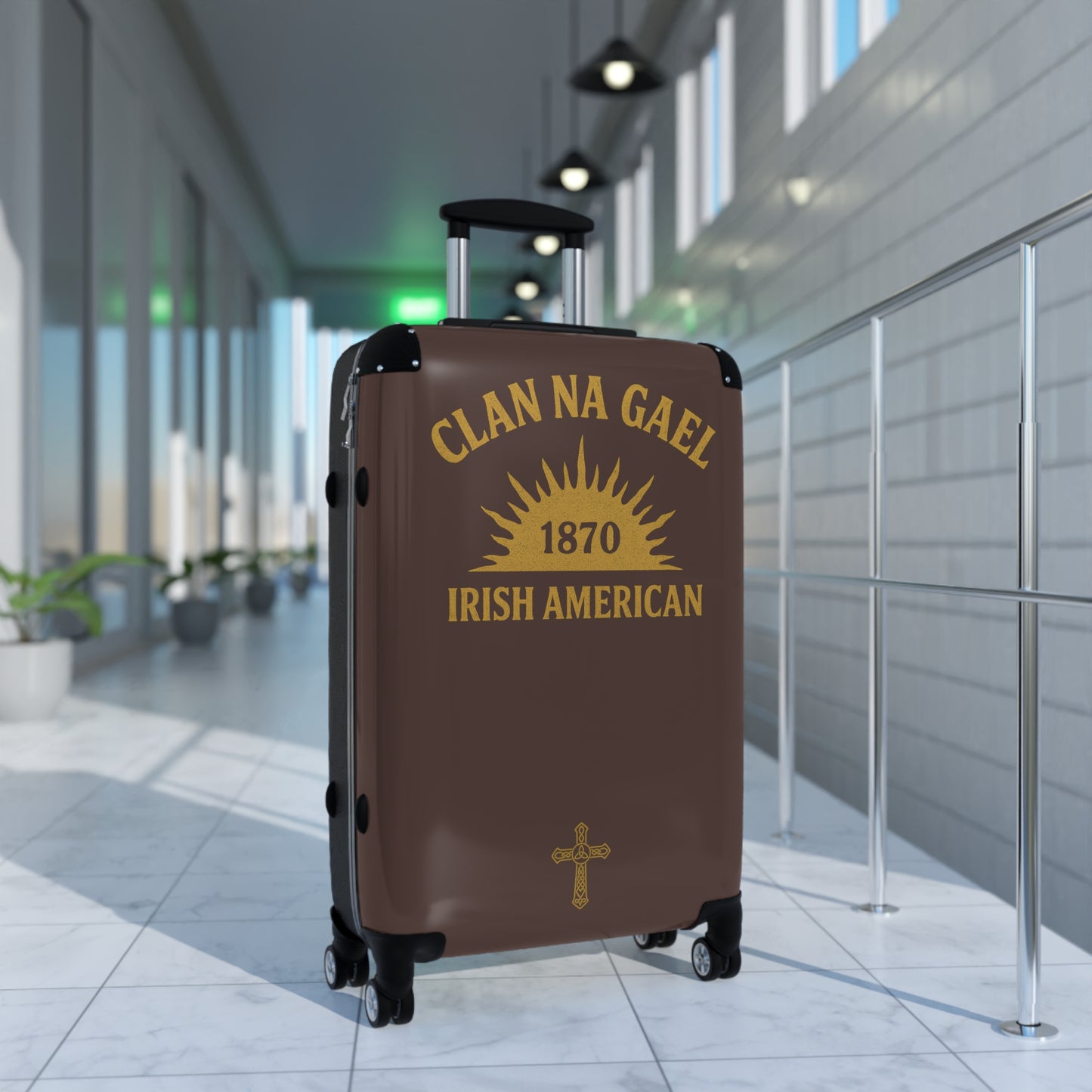 "Clan na Gael - Irish American", Suitcase (Wild Boar Brown)