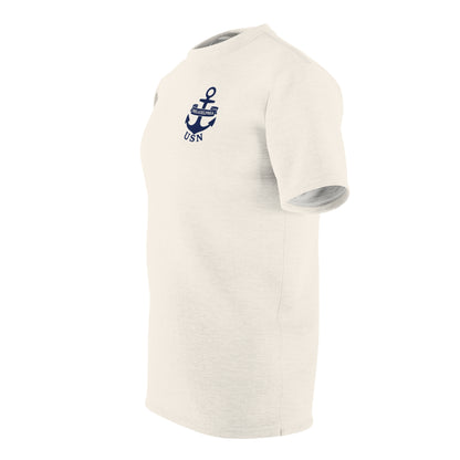 "USN Anchor", Unisex T-shirt (Whitecap)