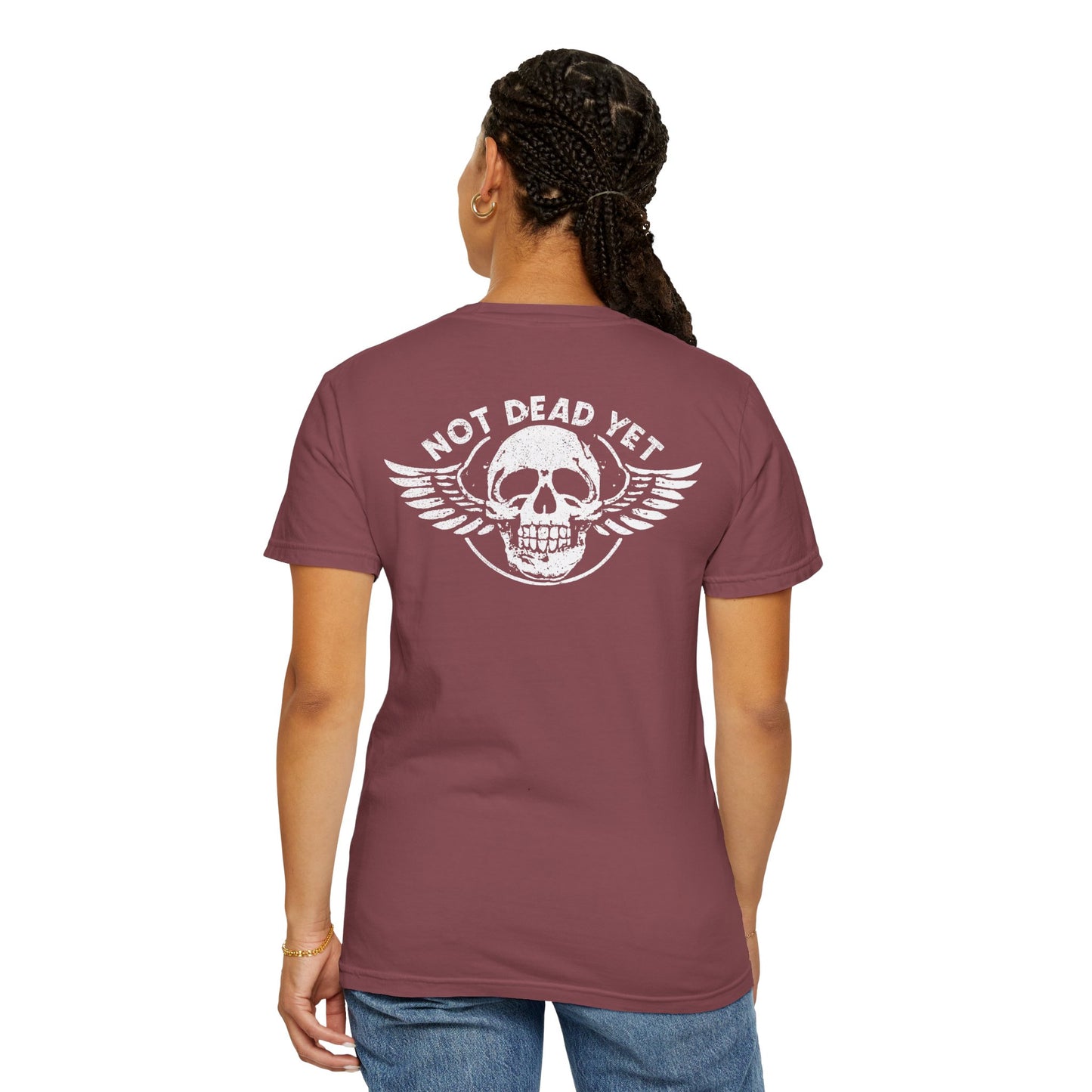 "Not Dead Yet - Winged Skull", Unisex T-shirt