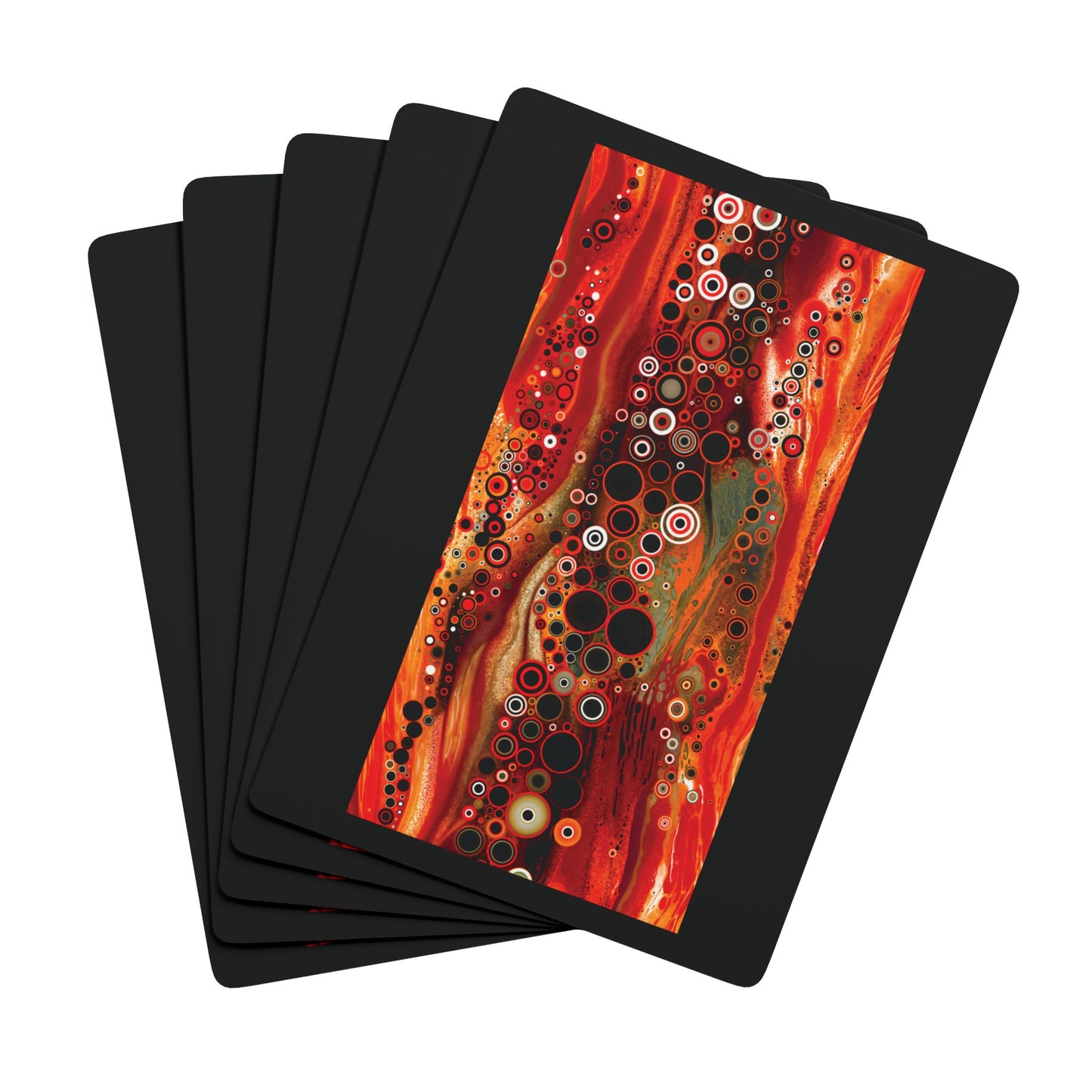 "Abstract #08", Fine Art Playing Cards (Void Black)
