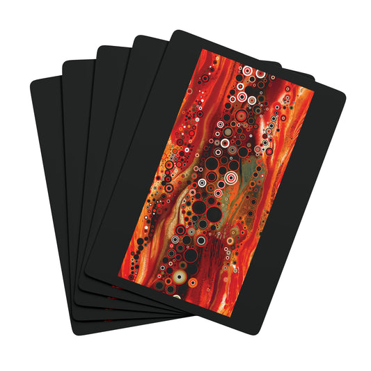 "Abstract #08", Fine Art Playing Cards (Void Black)