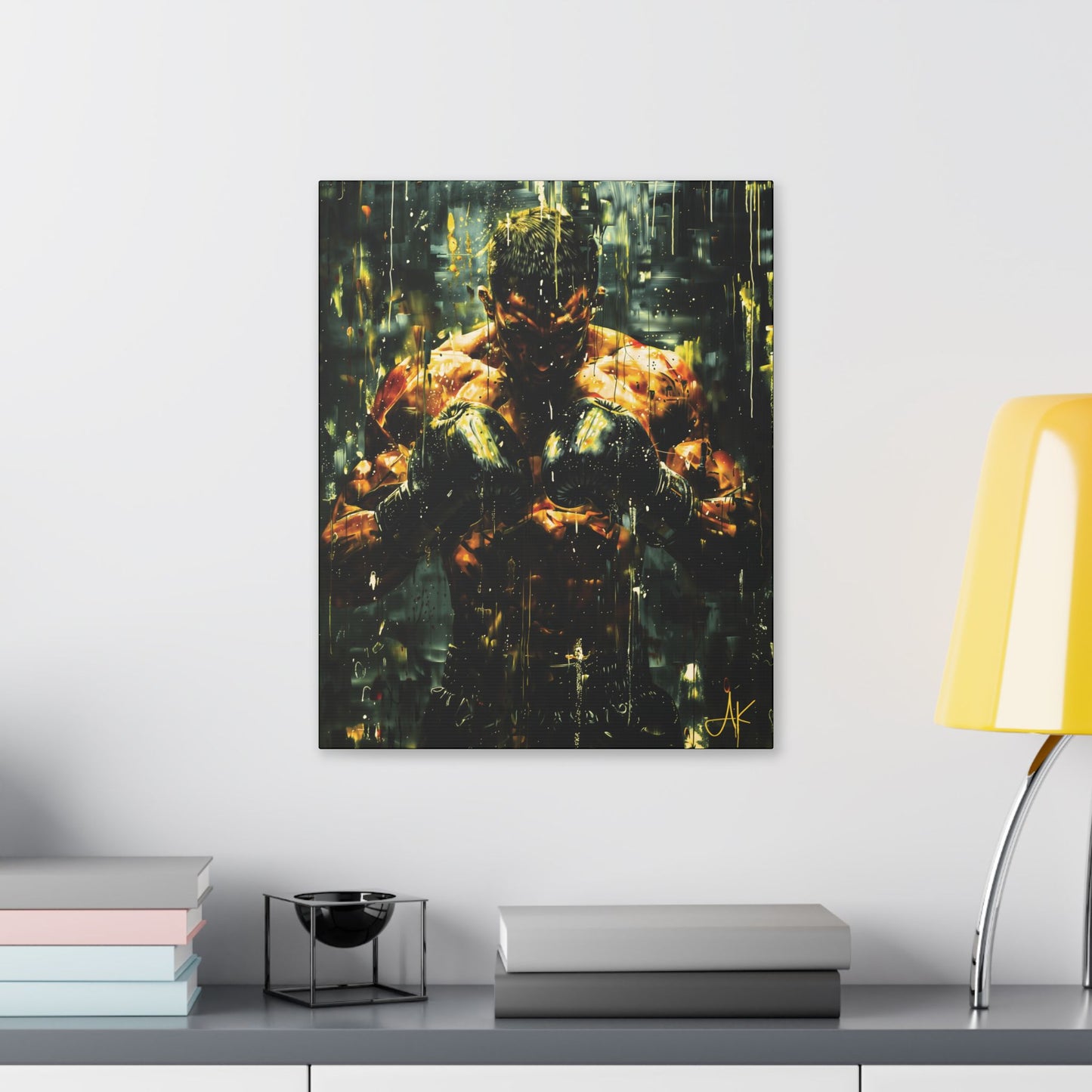 "Pre-Fight Prayer", Classic Stretched Canvas Fine Art Print