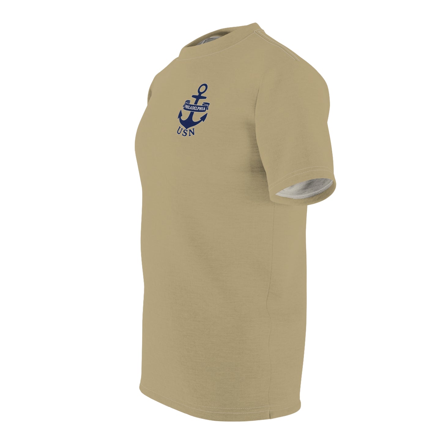 "USN Anchor", Unisex T-shirt (Service Khaki)