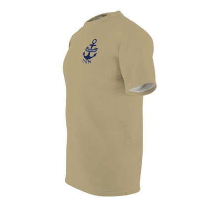 "USN Anchor", Unisex T-shirt (Service Khaki)