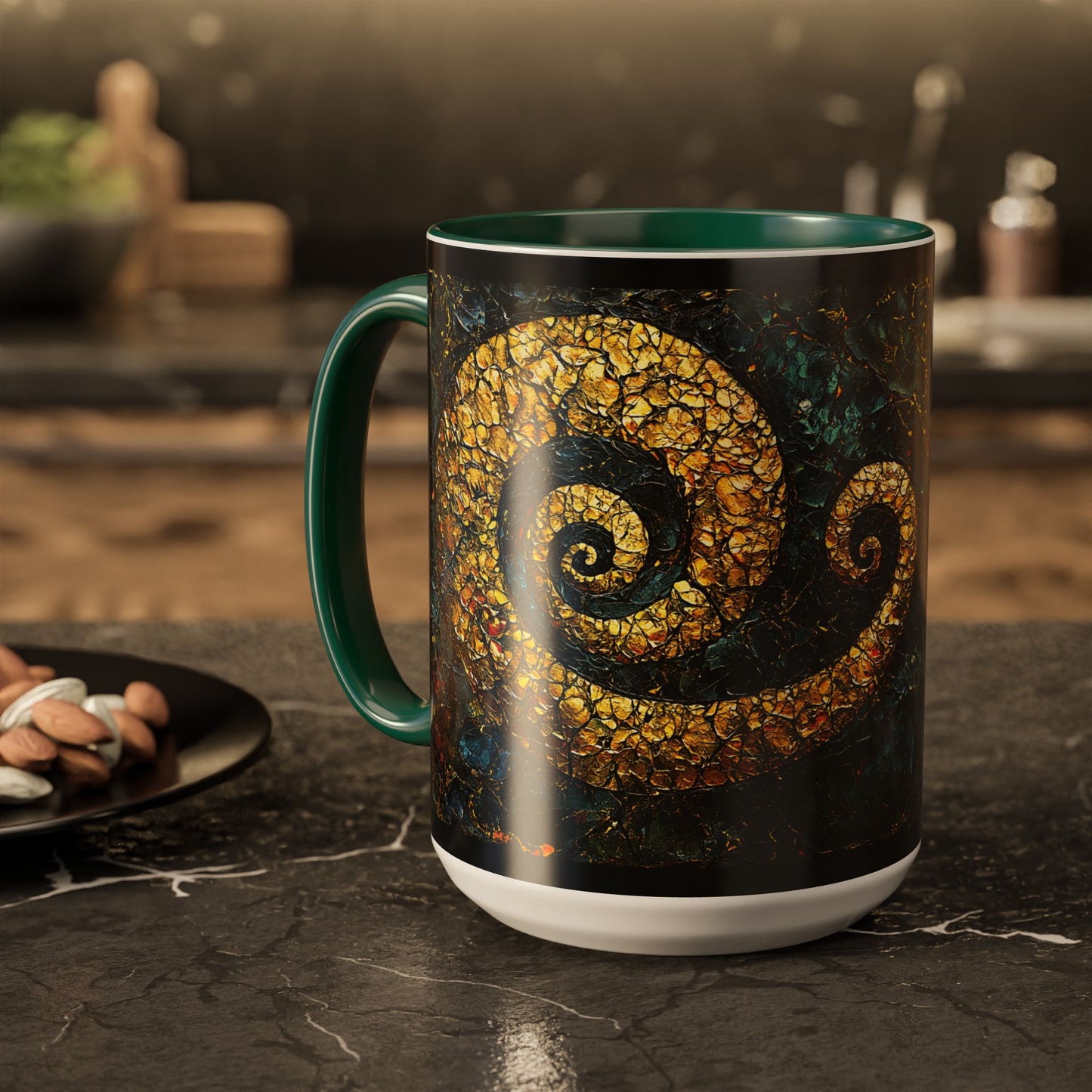 "From Stone to Savior's Light", Colorful Mugs (11oz, 15oz)