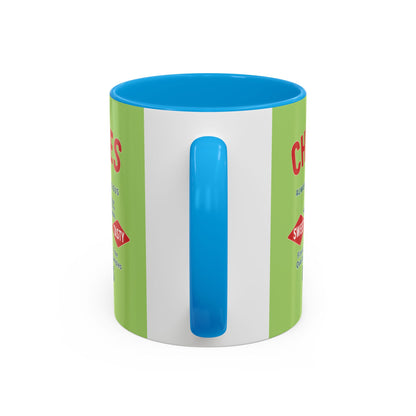 "Delicious Cherries", Colorful Mugs (11oz, 15oz) (Orchard Lime)