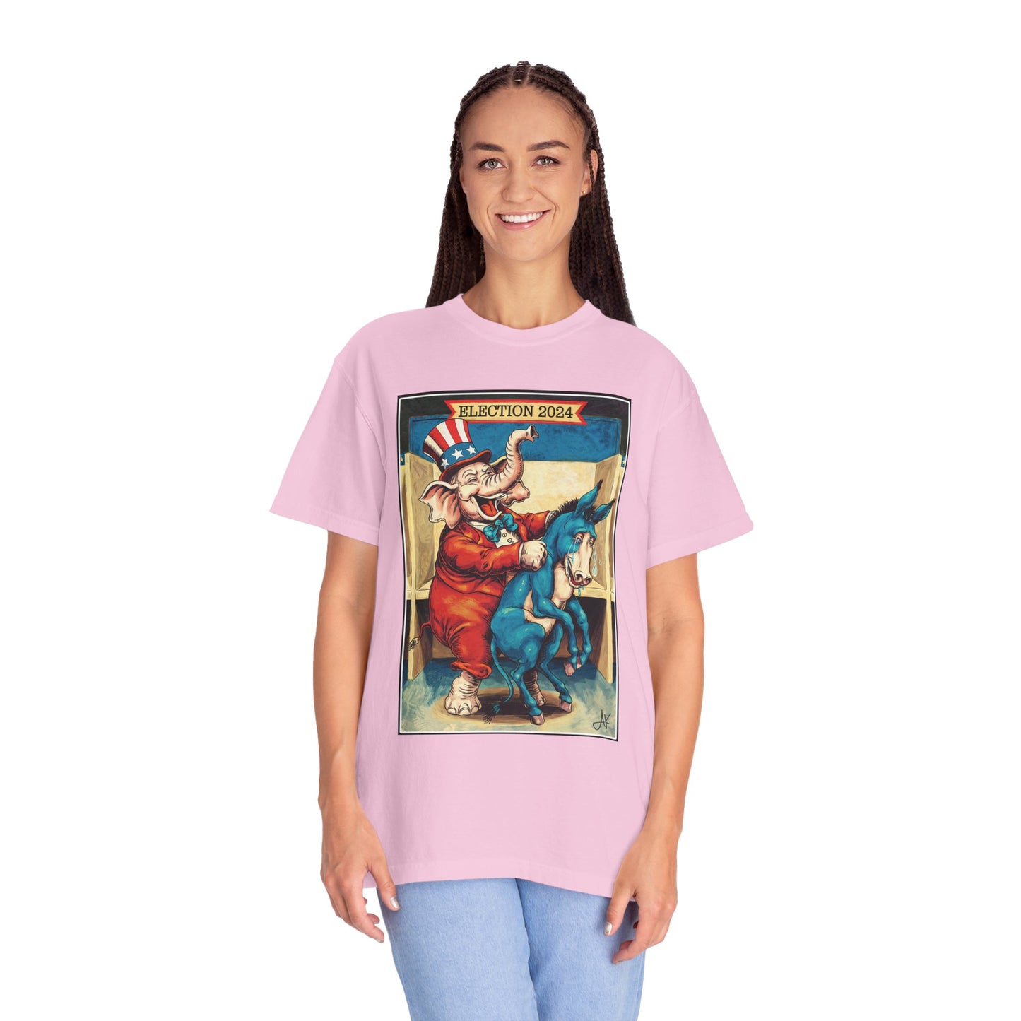 "MAGA Spanked the Donkeys 2024", Unisex T-shirt (Light Colors)