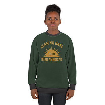"Clan na Gael - Irish American", Unisex Sweatshirt (Fenian Green)