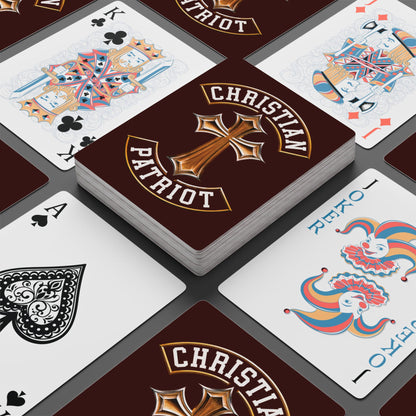 "Christian Patriot" #03, Christian Playing Cards (Mahogany)