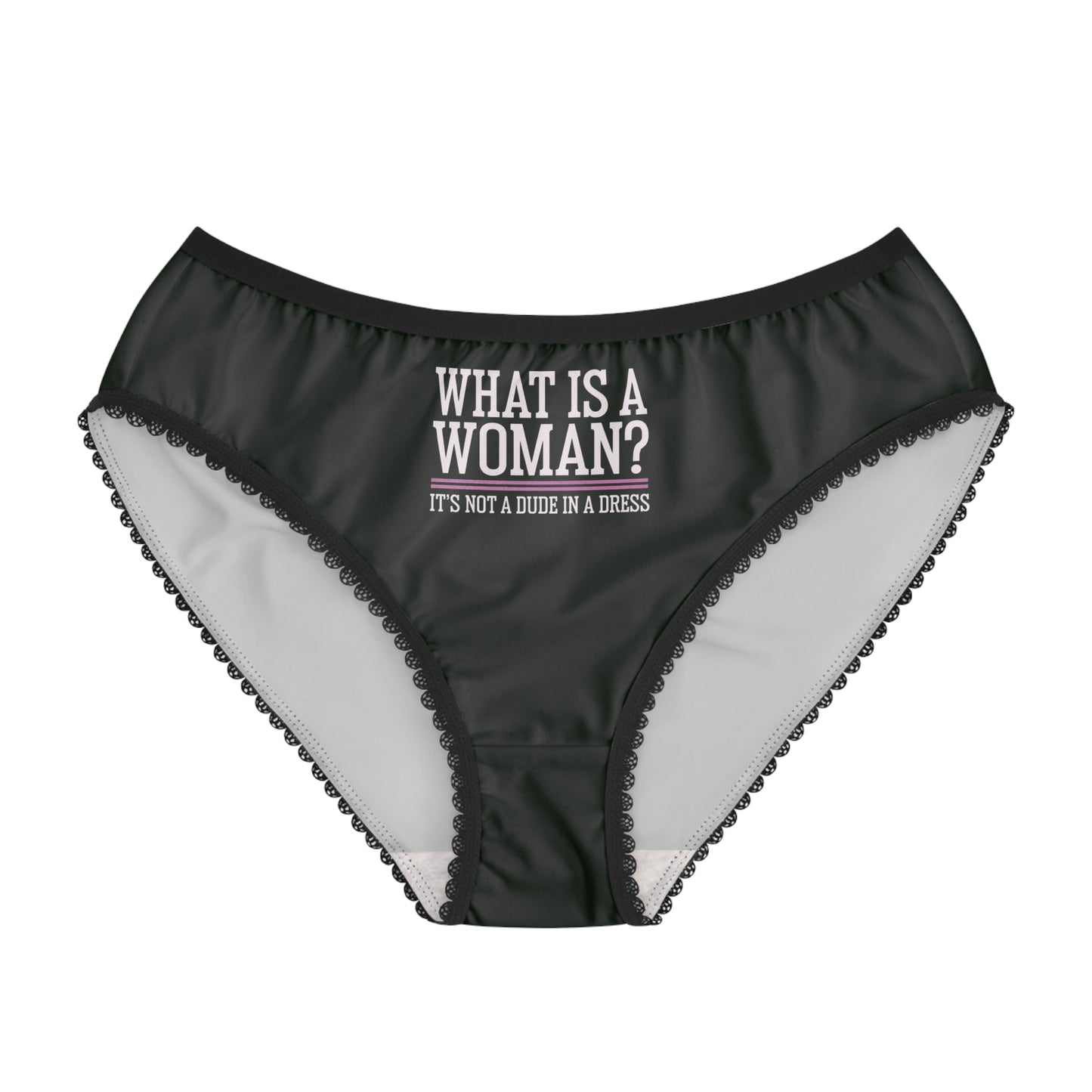 "What is a Woman" #02, Women's Briefs (Blackstone Green)