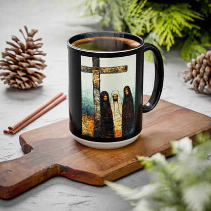 "At-the-Foot of the Cross - John 19:25", Colorful Mugs (11oz & 15oz)