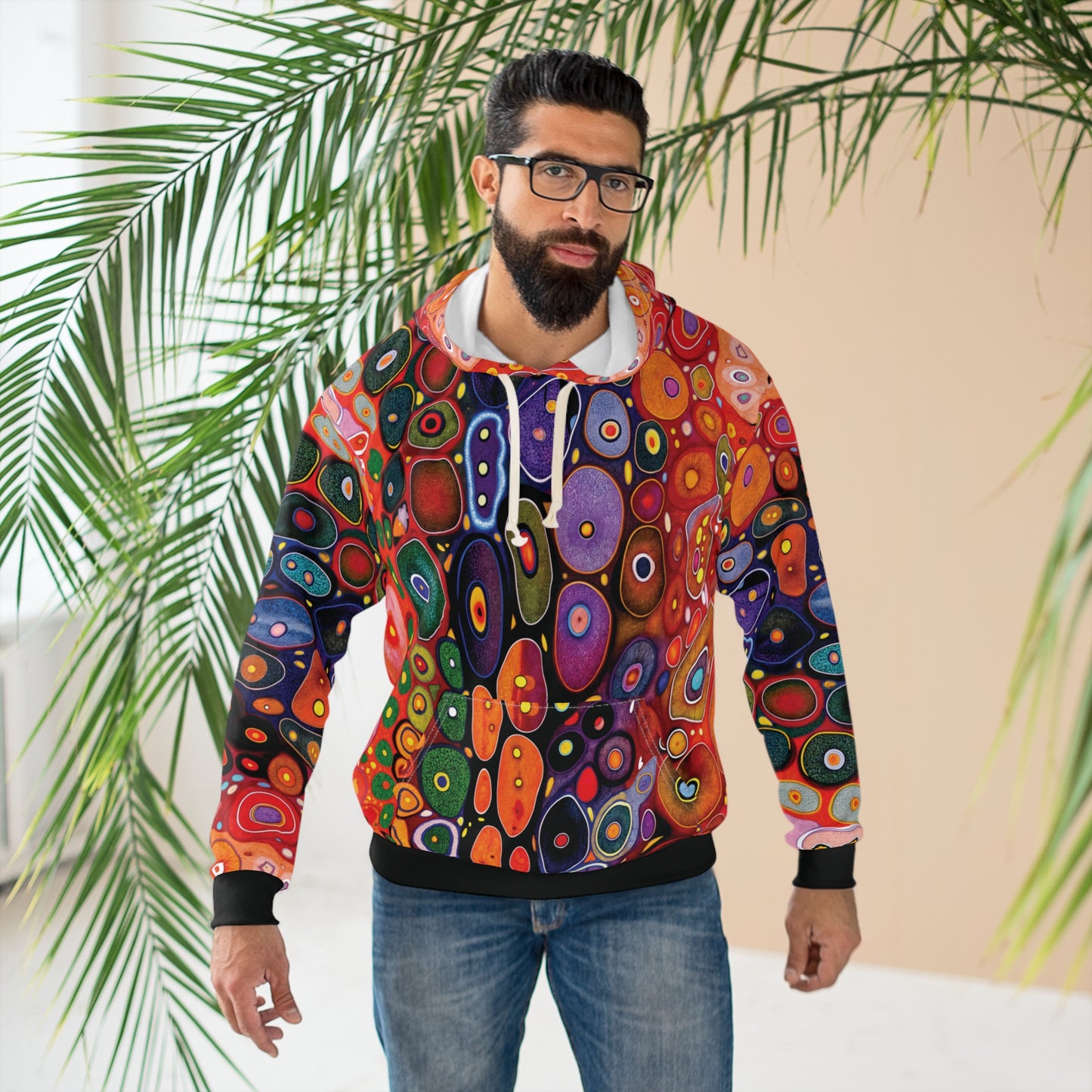 "Butterfly Colors", Unisex Wearable Art Pullover Hoodie