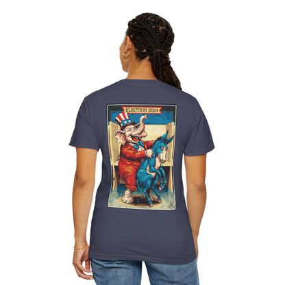 "MAGA Spanked the Donkeys 2024", Unisex T-shirt (Dark Colors)