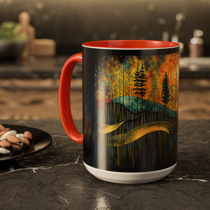 "Sacred Resonance", Colorful Mugs (11oz, 15oz)