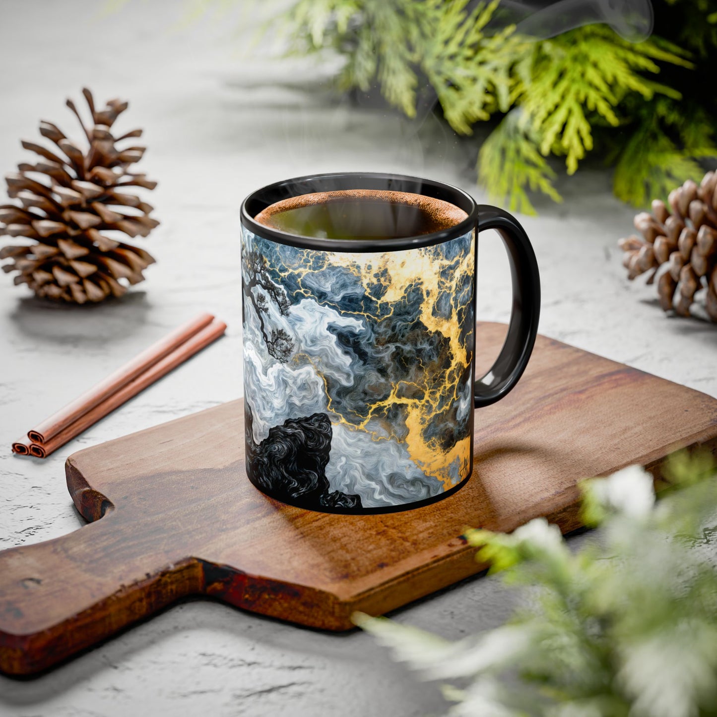 "An Crann Naomh (Gaelic) - The Sacred Tree (English)", Colorful Mugs (11oz & 15oz)