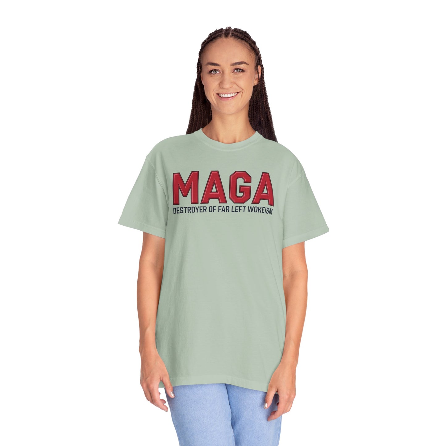"MAGA - Destroyer of Far Left Wokeism", Unisex T-shirt