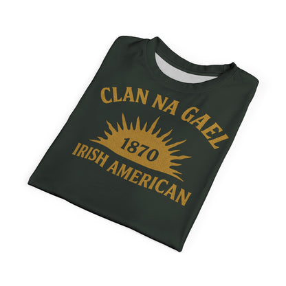 "Clan na Gael - Irish American", Unisex T-shirt (Hail Cloud Grey)