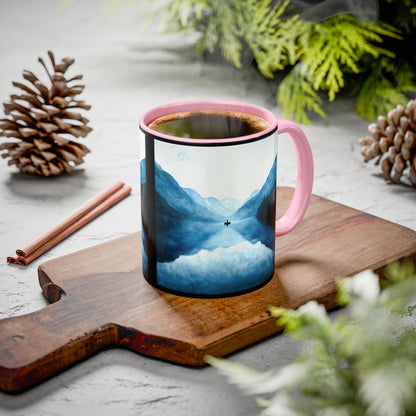 "Connected in Silence - Psalm 46:10", Colorful Mugs (11oz, 15oz)