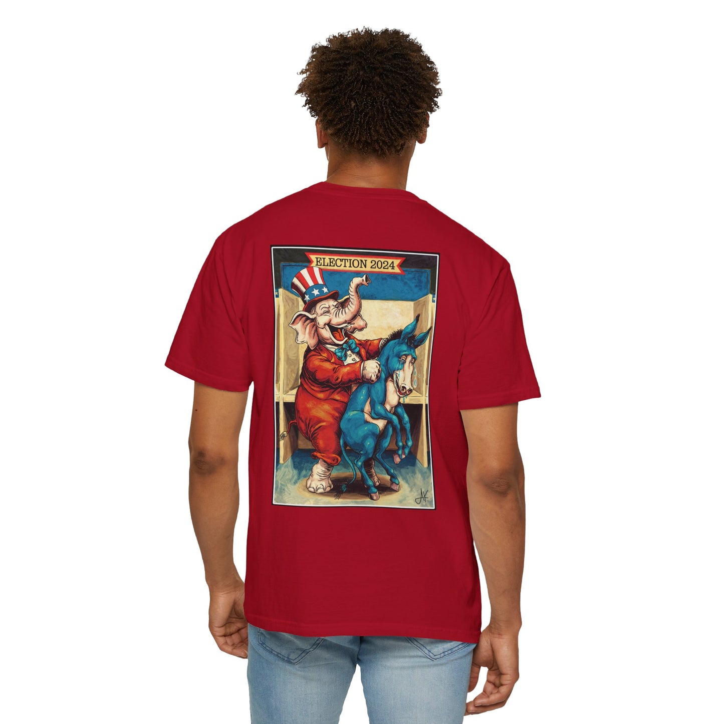 "MAGA Spanked the Donkeys 2024", Unisex T-shirt (Dark Colors)