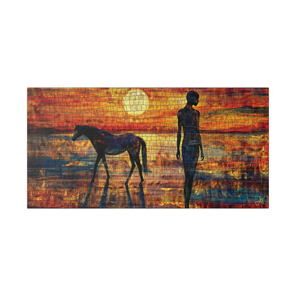 "Turas & Solas (Gaelic); Journey & Light (English)", Stretched Classic Canvas Fine Art Print
