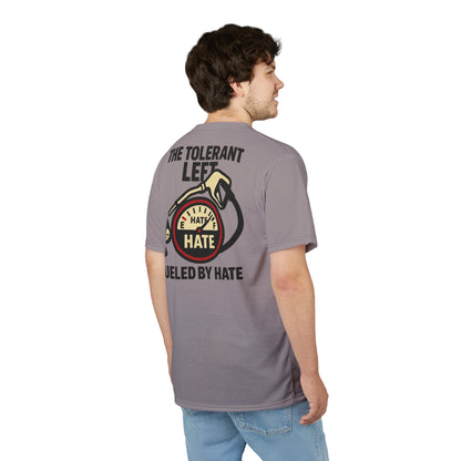 "The Tolerant Left", Unisex T-shirt (Walkway Pink Grey)