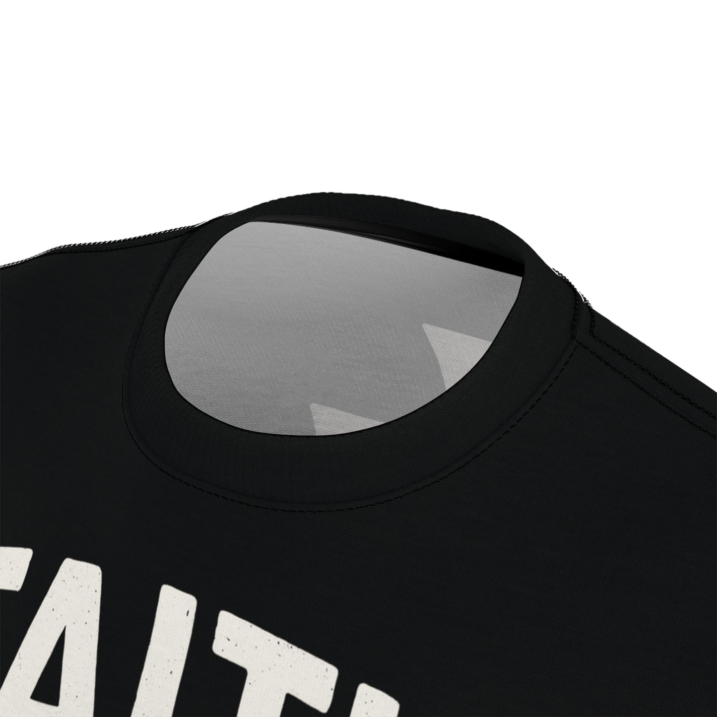 "Faith Overcomes Fear", Unisex Tee (Moonless Black)
