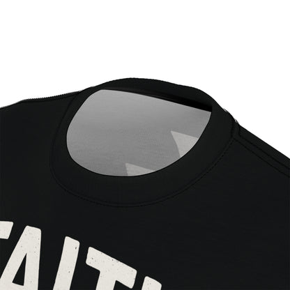 "Faith Overcomes Fear", Unisex Tee (Moonless Black)