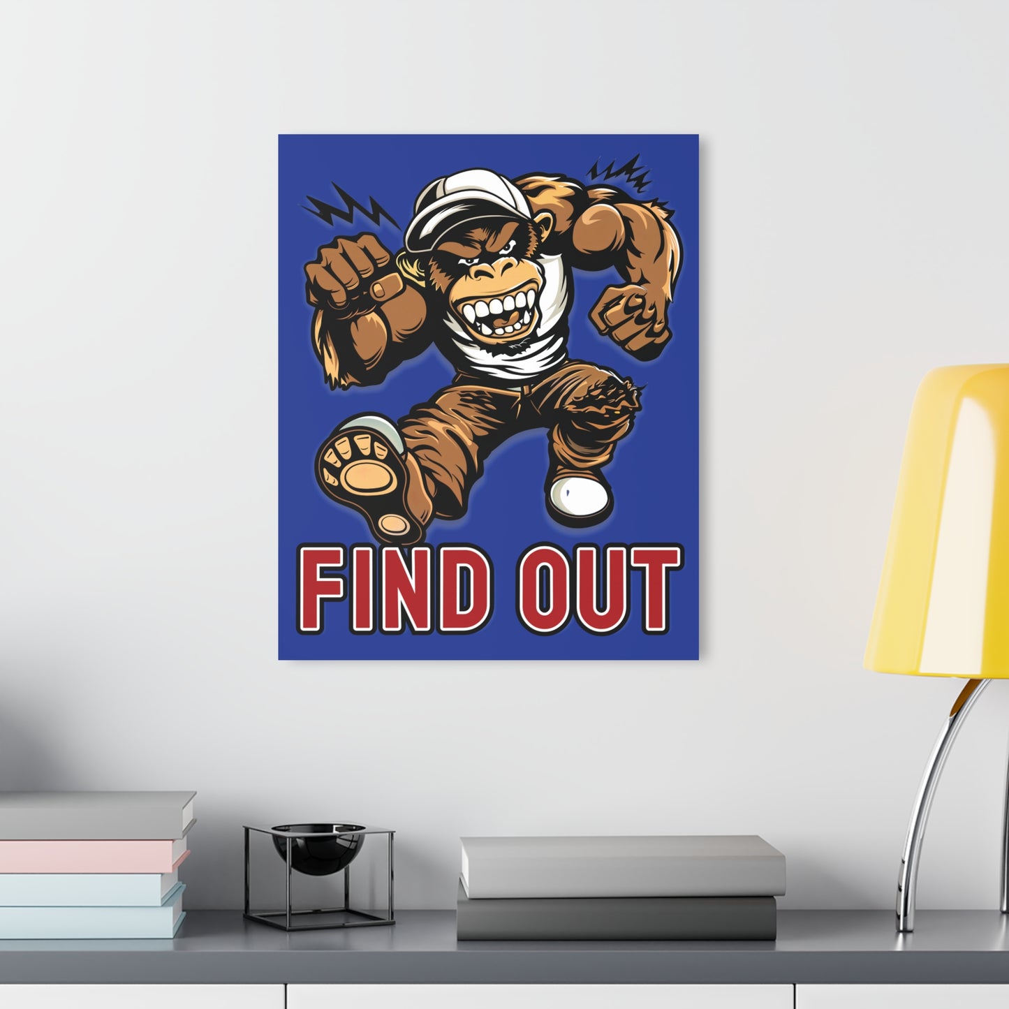 "Find Out", Acrylic Wall Prints (French Cleat Hanging) (Patriot Blue)