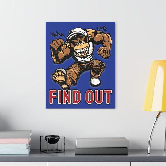 "Find Out", Acrylic Wall Prints (French Cleat Hanging) (Patriot Blue)
