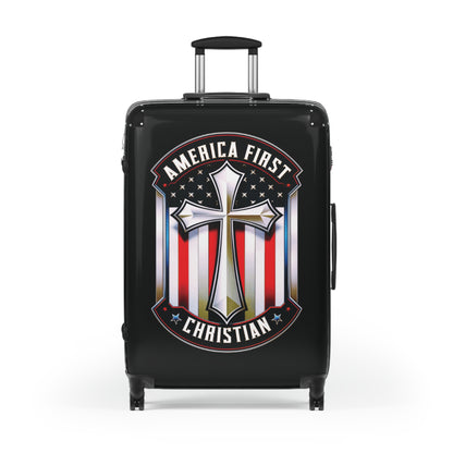 "America First - Christian" #01 Suitcases (Black)