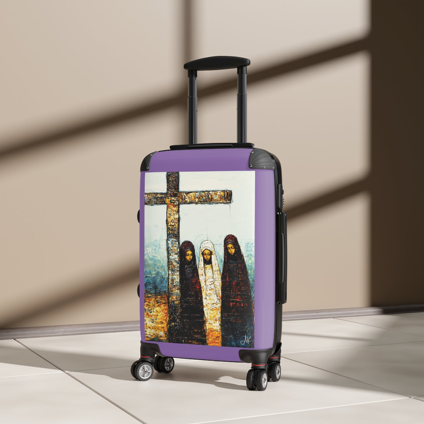 "At-the-Foot of the Cross - John 19:25", Suitcases (Light Purple)