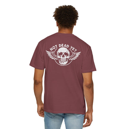 "Not Dead Yet - Winged Skull", Unisex T-shirt