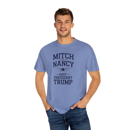 "Mitch & Nancy Shot President Trump", Unisex T-shirt