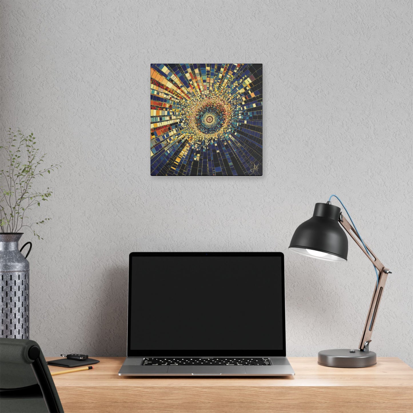 "Mosaic Burst", Stretched Classic Canvas Fine Art Print