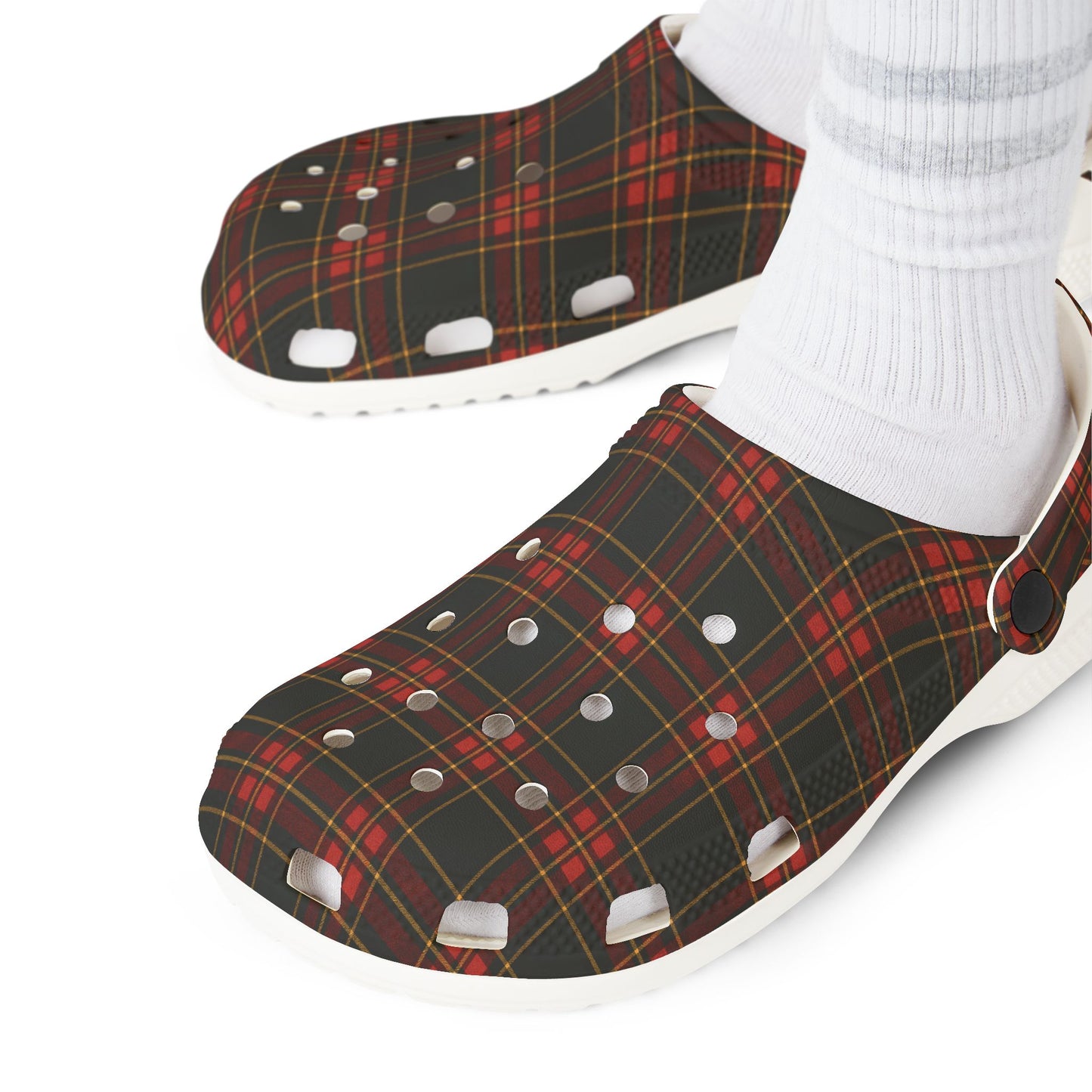 "Kilmor Gallóglach Tartan", Foam Rubber Clogs
