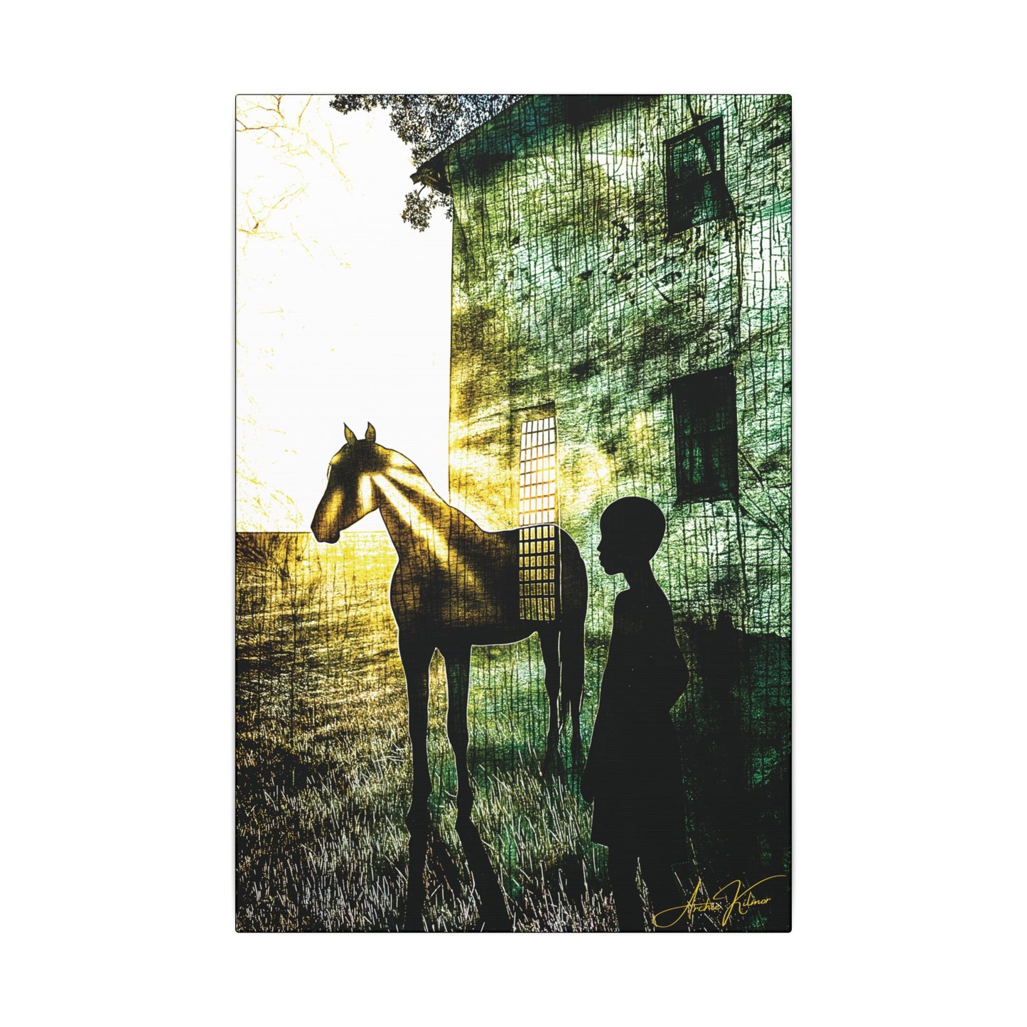 "The Back Paddock", Matte Canvas Fine Art Print