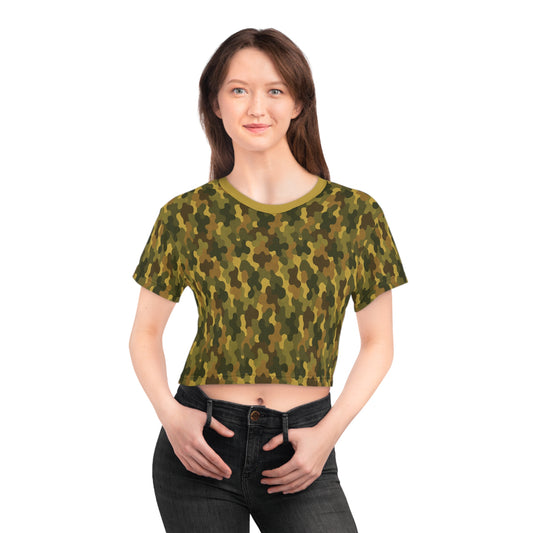 "SASR Day-Ops Camouflage", Crop Tee (SASR Yellow Collar)