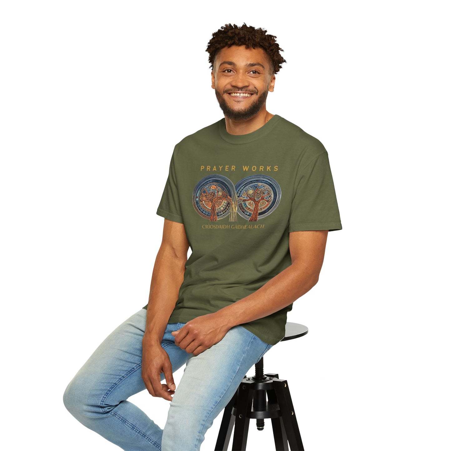"Prayer Works - Criosdaidh Gàidhealach", Unisex T-shirt