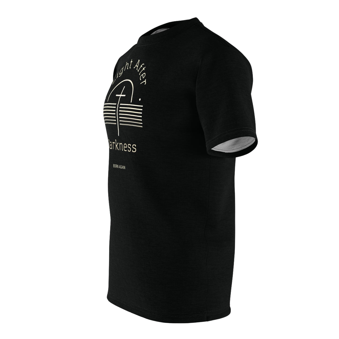 "Light After Darkness - Born Again", Unisex Black T-shirt