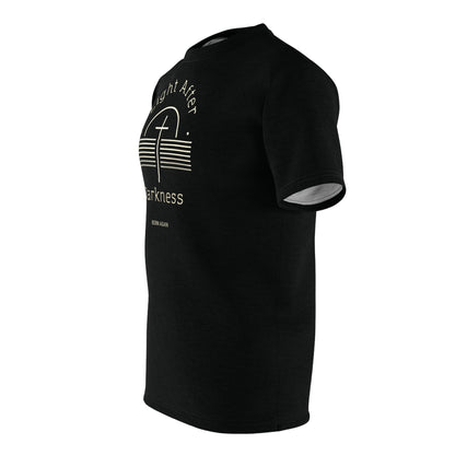 "Light After Darkness - Born Again", Unisex Black T-shirt